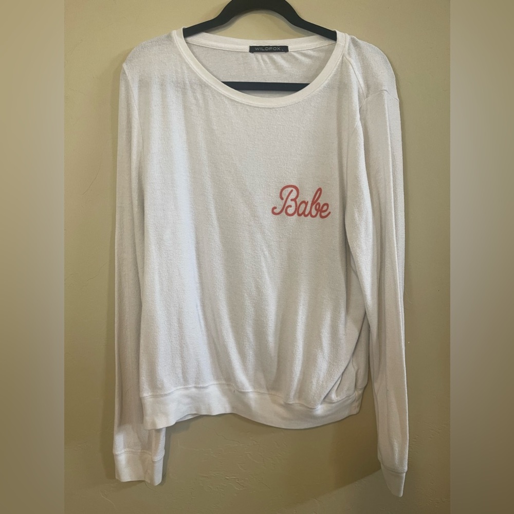 WILDFOX WHITE BABE JUMPER